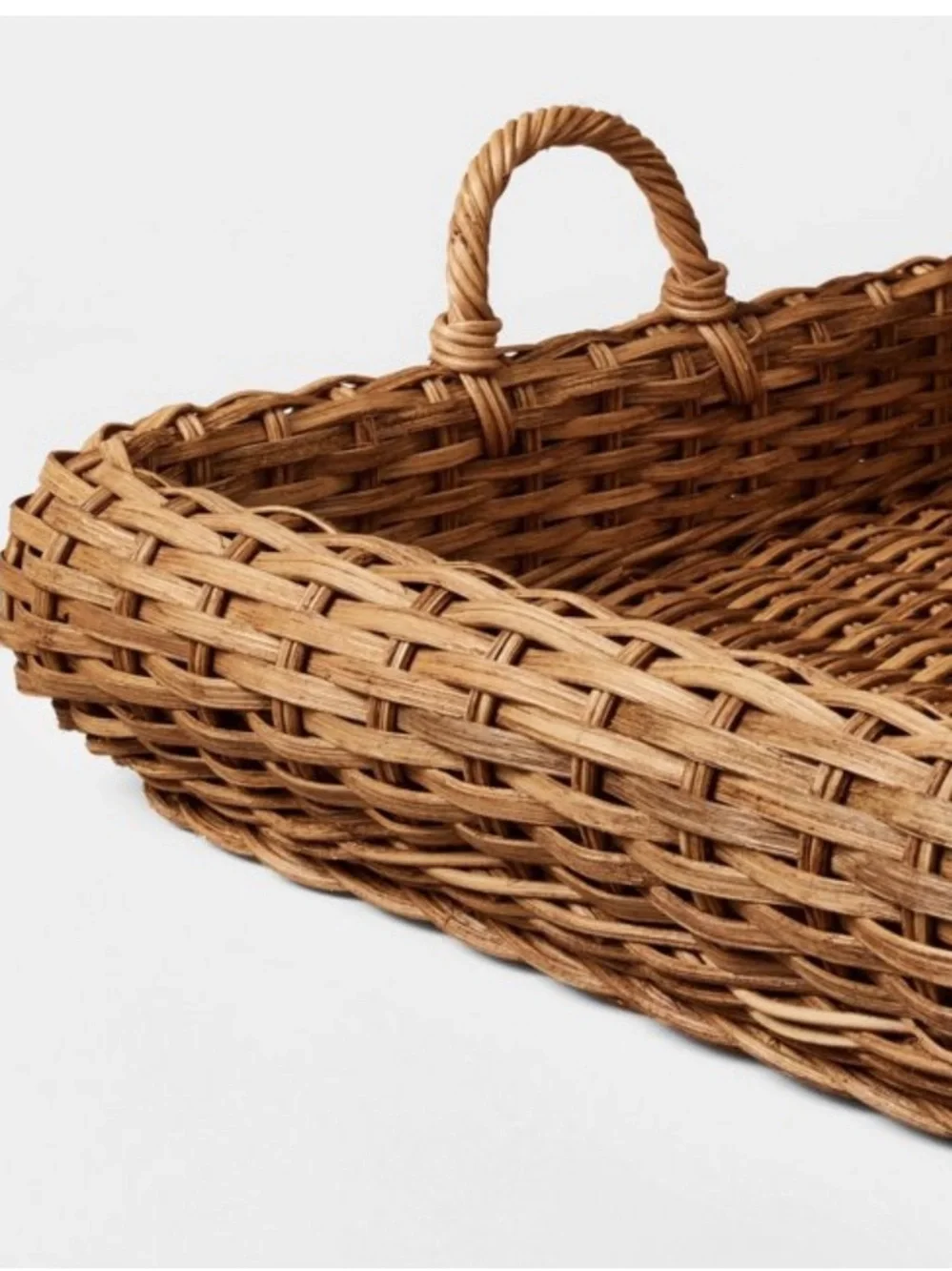 STUDIO MCGEE NWT 18” harvest tray basket -brown